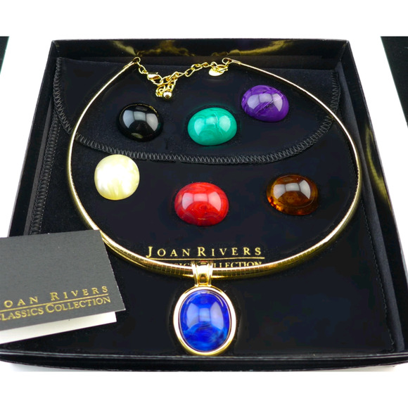 Joan Rivers Classics Collection Interchangeable Cabochon Necklace Set - Picture 4 of 4